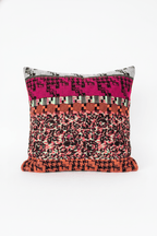 Coussin 50x50cm en tweed tissé et fabriqué en France