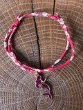 Bracelet Evesome x Le Petit Lien de Paris en Liberty de coton et acier inoxydable doré
