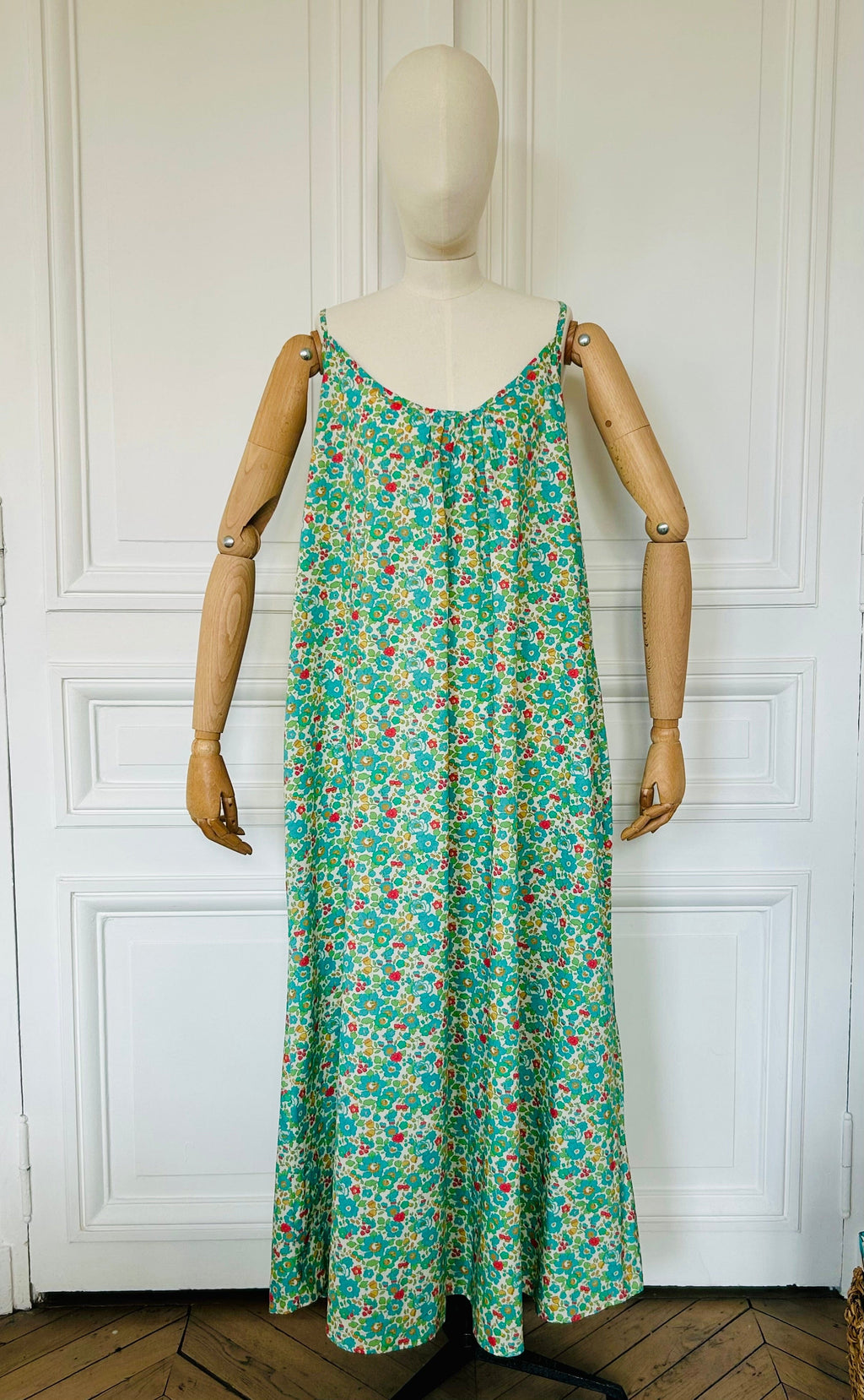 Robe longue en Liberty fabriquée en France