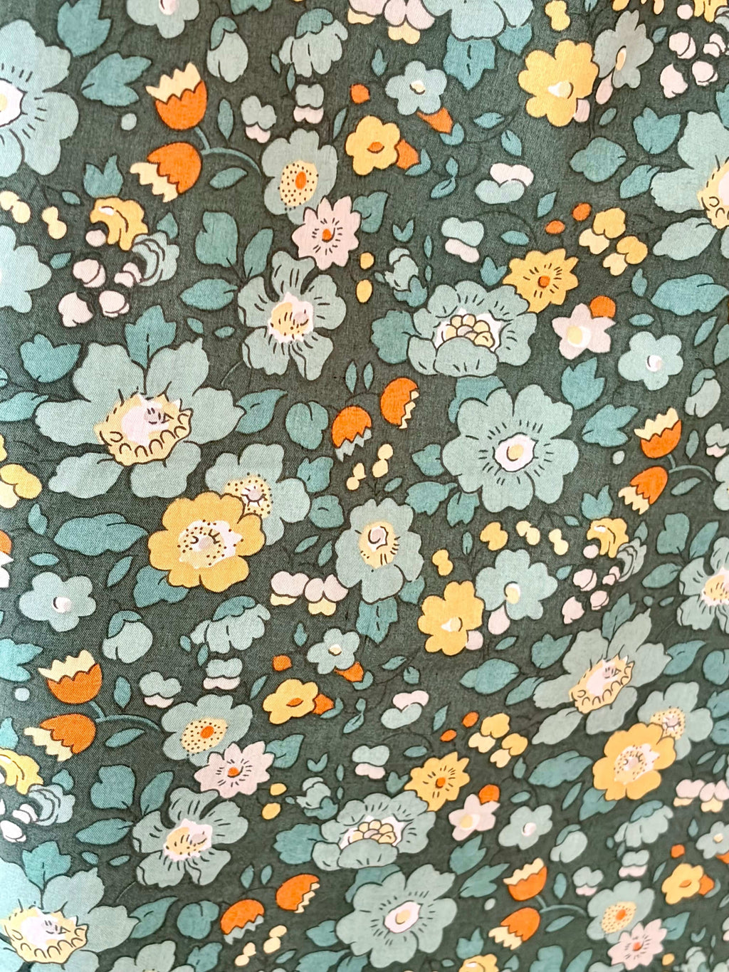 Robe en V en coton Liberty fabriquée en France