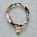 Bracelet Evesome x Le Petit Lien de Paris en Liberty de coton et acier inoxydable doré