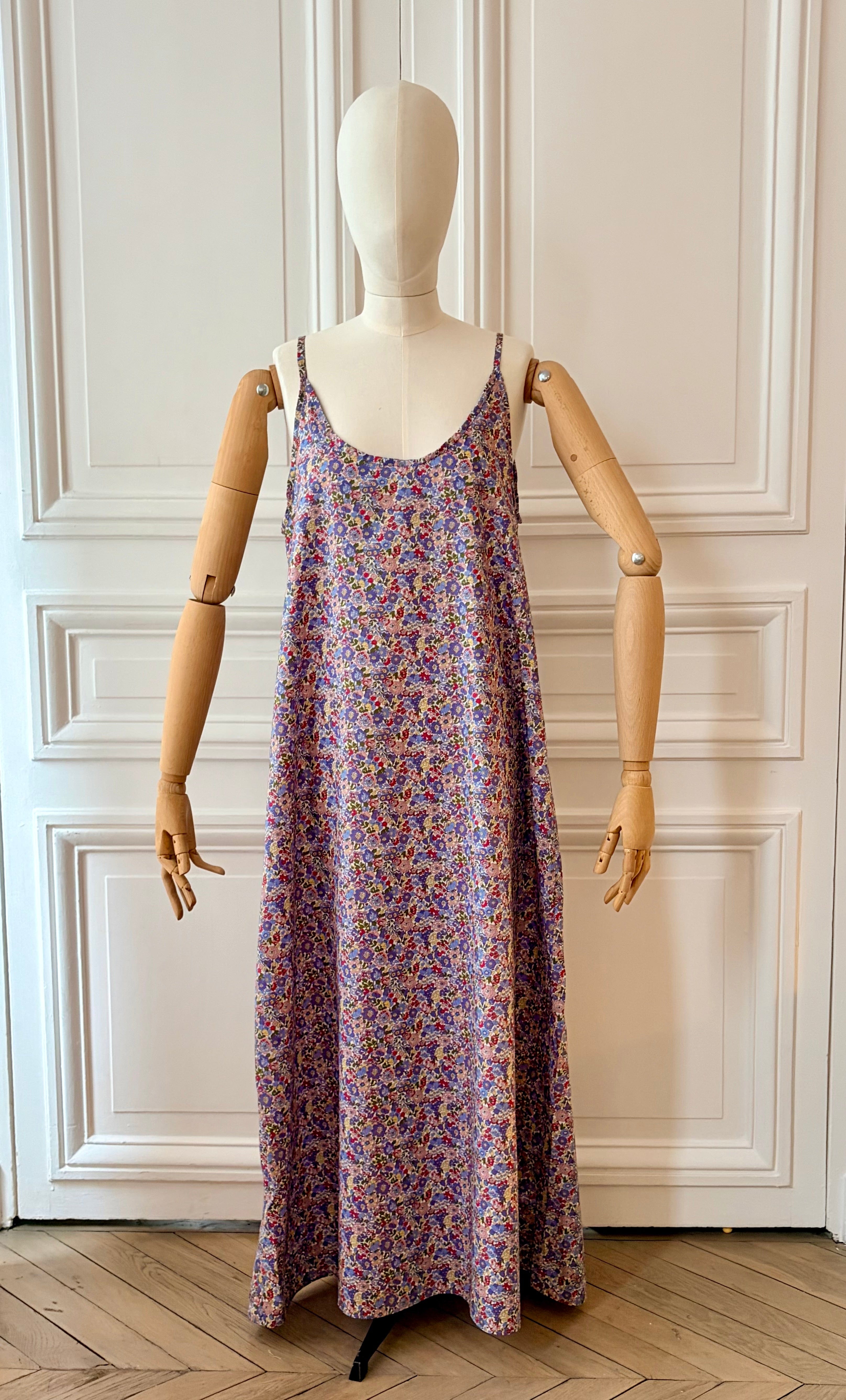 Robe longue nuisette fabriquée en France