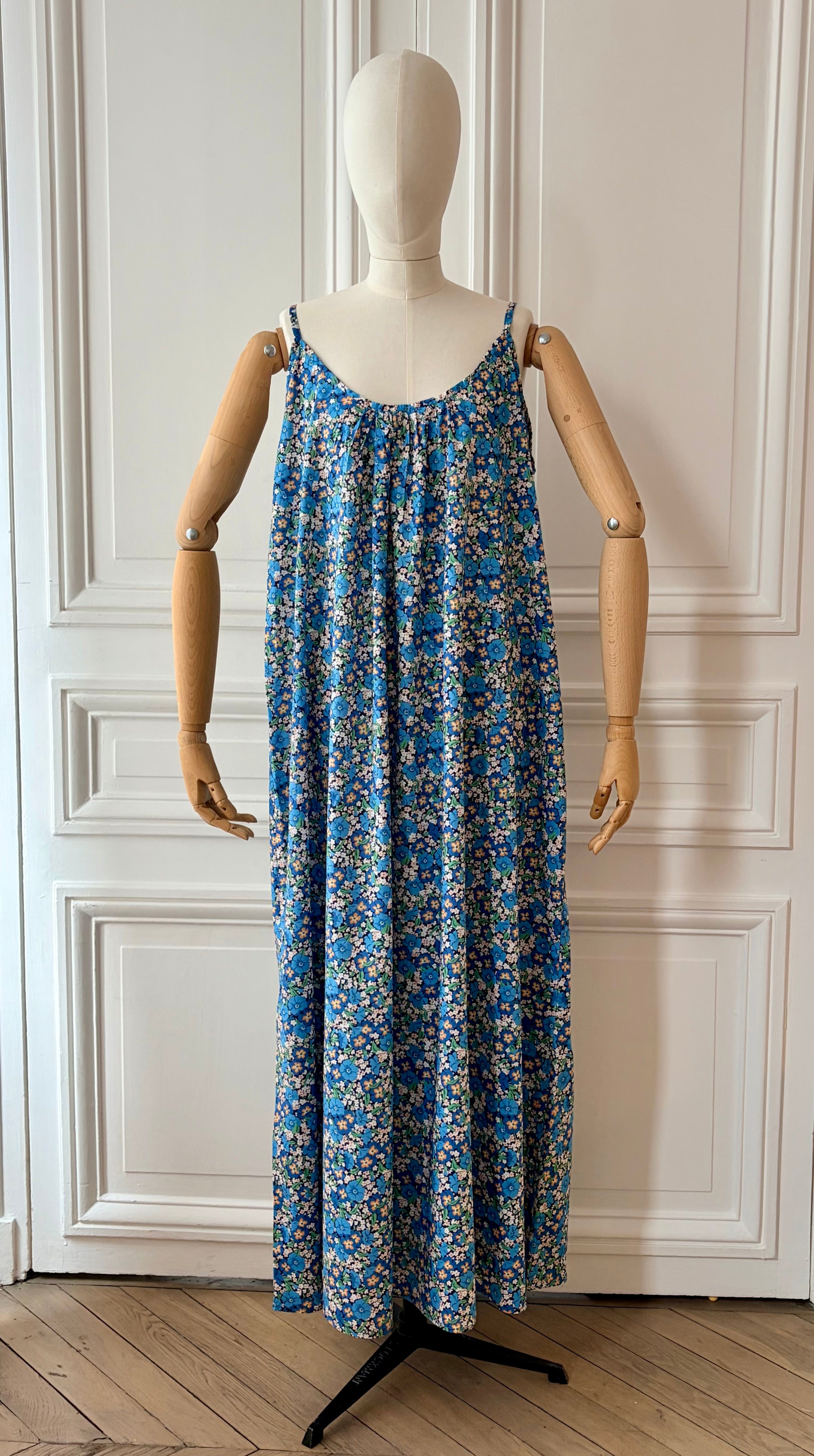 Robe longue en Liberty fabriquée en France