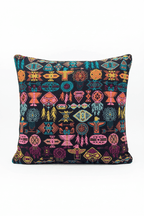 Coussin en tweed totem 50x50 cm tissé et fabriqué en France