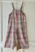 Salopette en tweed multicolore fabriquée en France