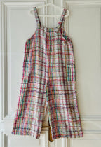 Salopette en tweed multicolore fabriquée en France