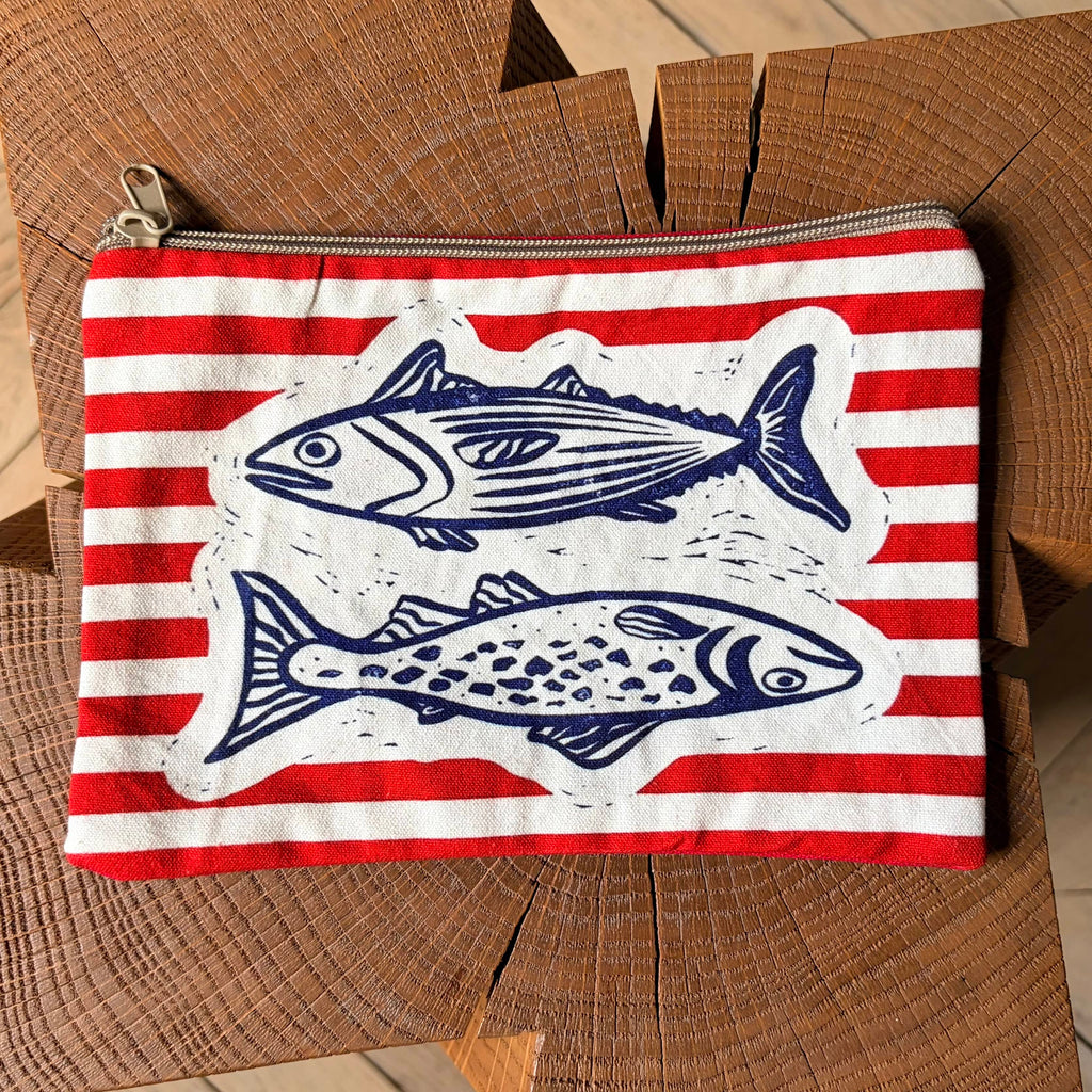 Grande pochette plate 2 thons 22x15 cm