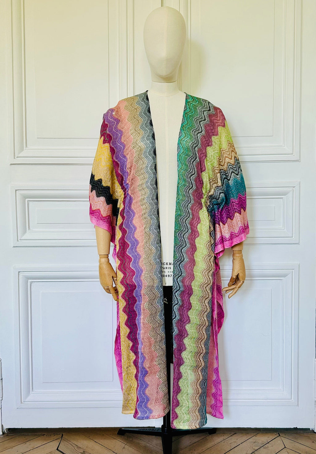 Manteau zig zag d’été multicolore