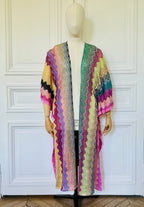 Manteau zig zag d’été multicolore