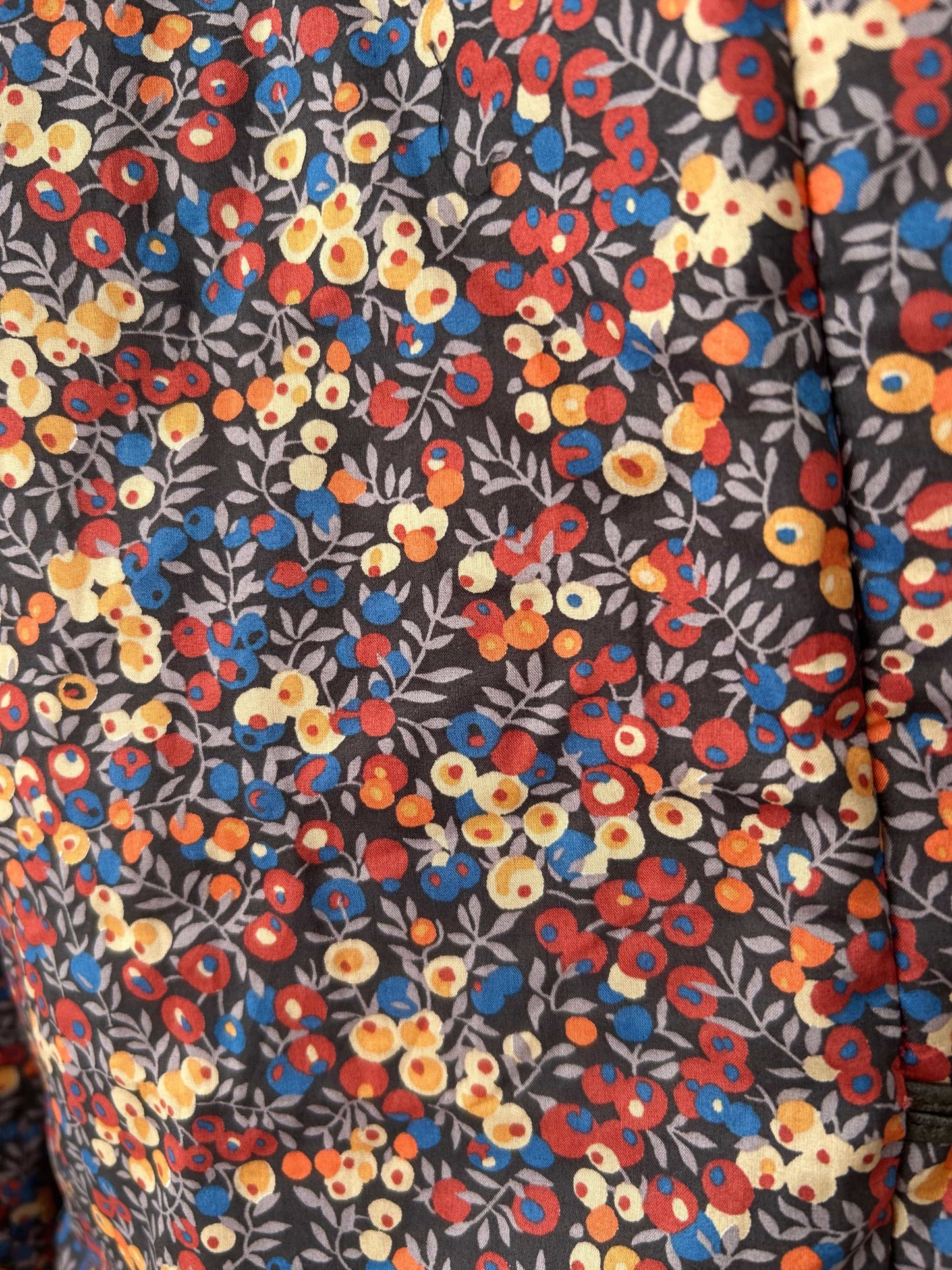 Veste en Liberty multicolore fabriquée en France