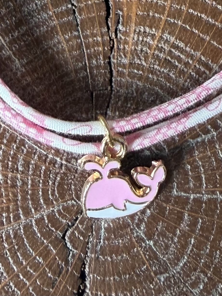 Bracelet Evesome x Le Petit Lien de Paris en Liberty de coton et acier inoxydable doré
