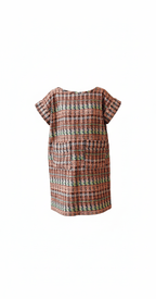 Robe en tweed tissé et fabriquée en France