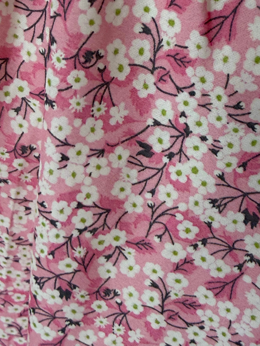 Jupe longue en Liberty de coton à taille élastiquée fabriquée en France