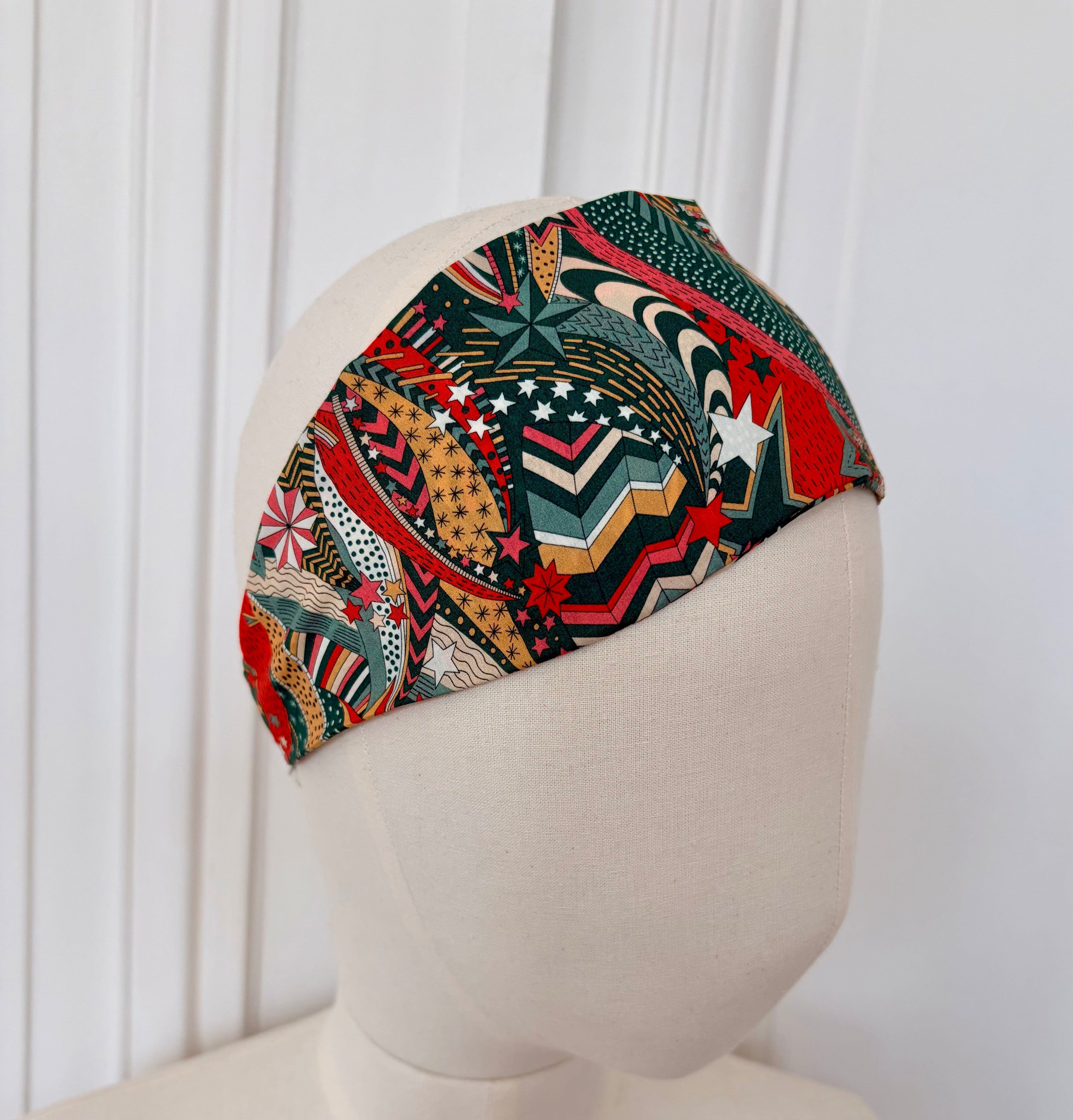 Bandeau à nouer en coton imprimé Liberty