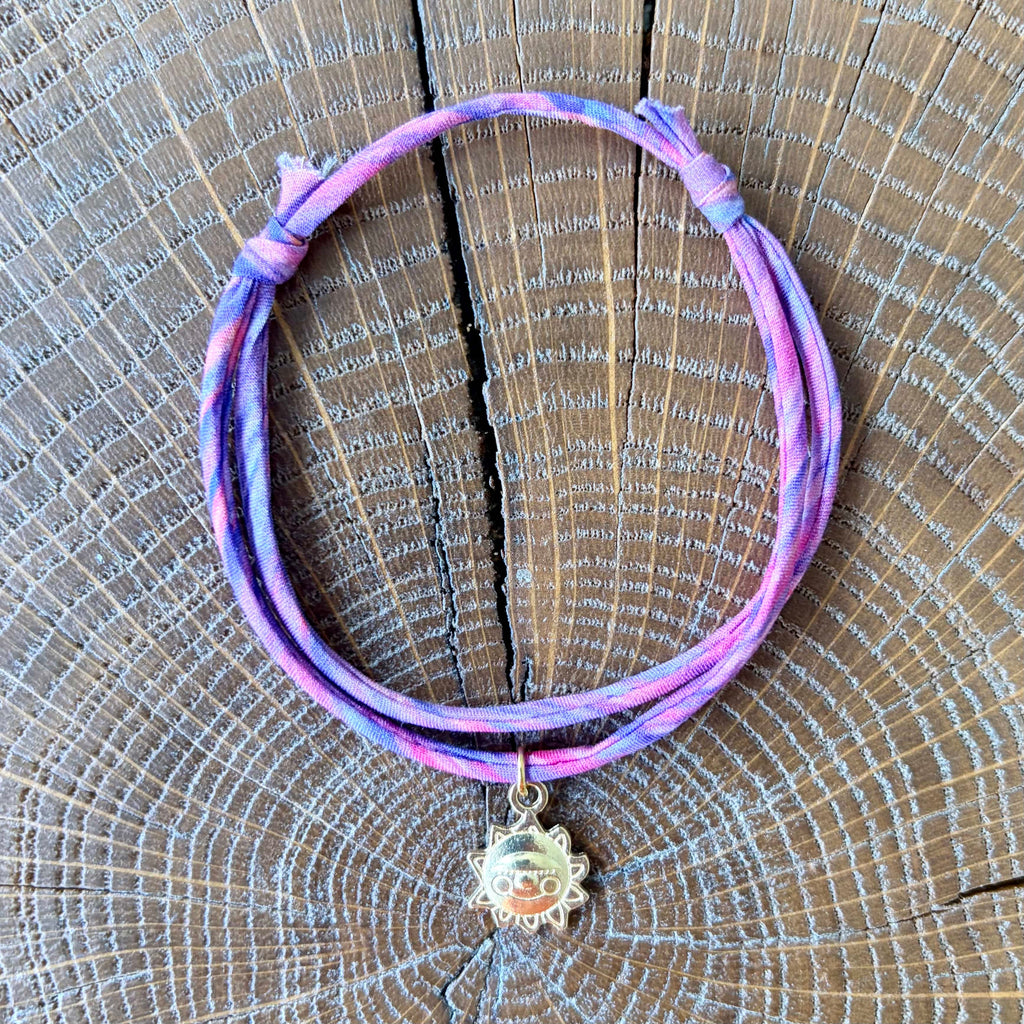 Bracelet Evesome x Le Petit Lien de Paris en Liberty de coton et acier inoxydable doré