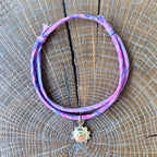 Bracelet Evesome x Le Petit Lien de Paris en Liberty de coton et acier inoxydable doré