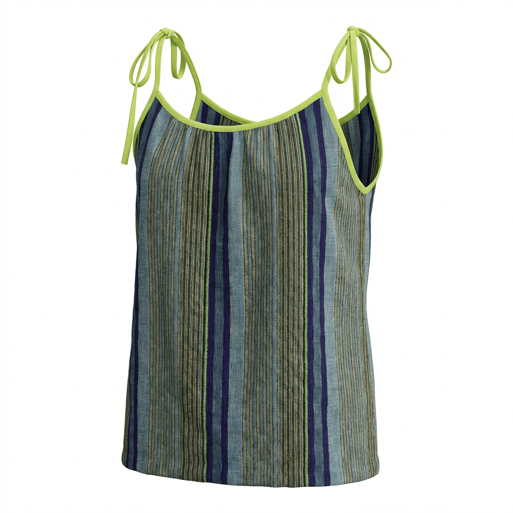Top sans manches en tweed fabriqué en France
