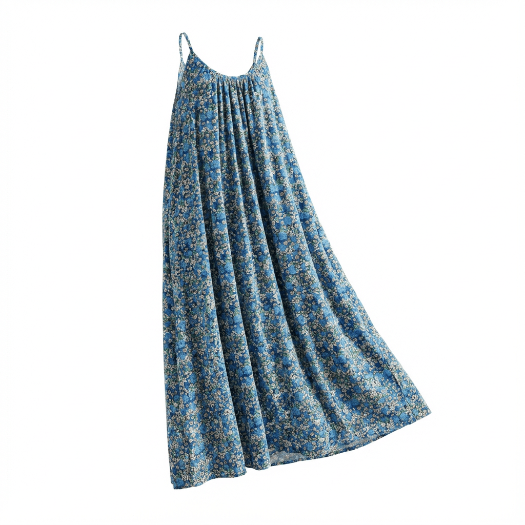 Robe longue en Liberty fabriquée en France