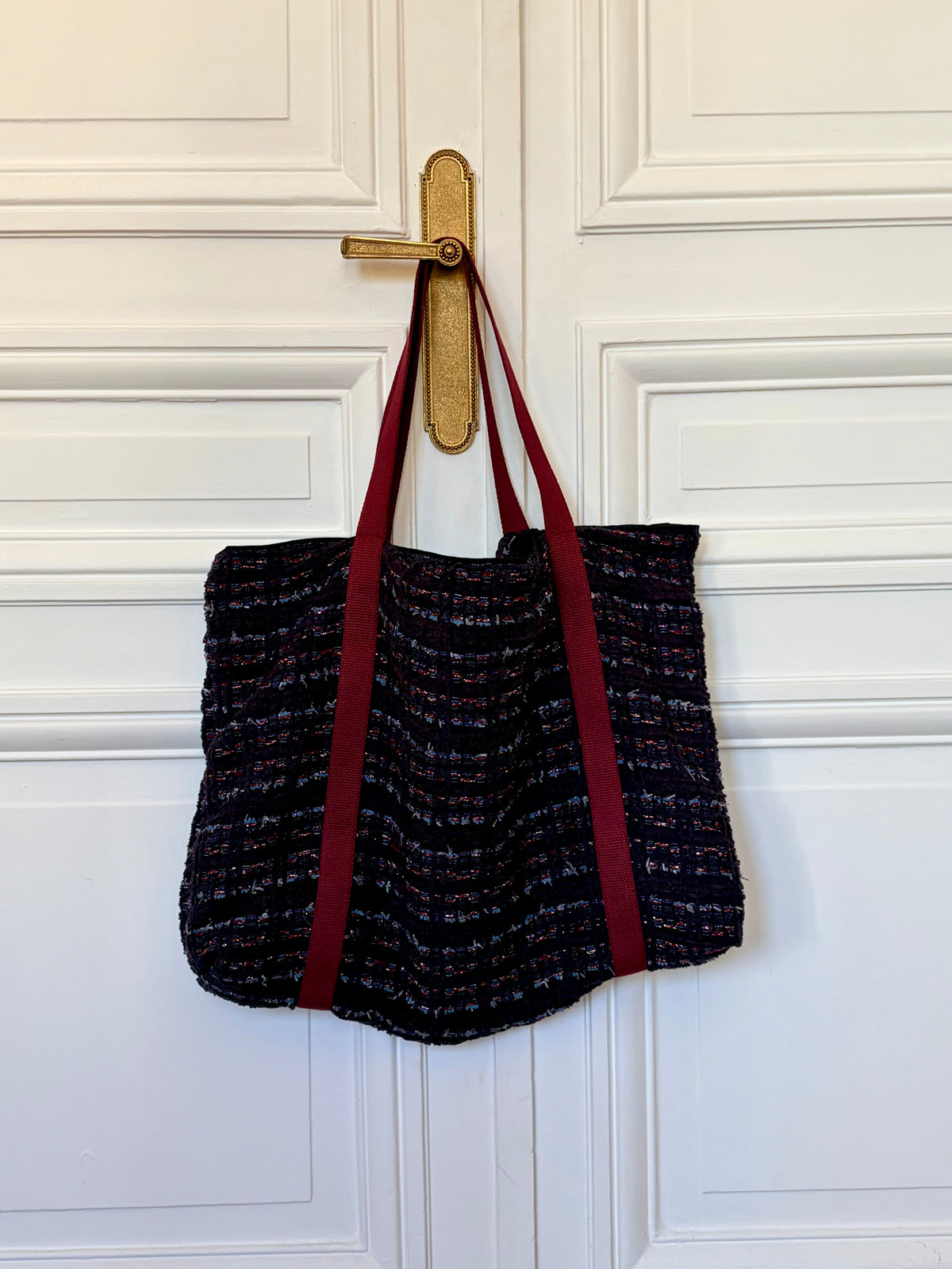 Sac Marie en tweed multicolore fabriqué en France (Copie)