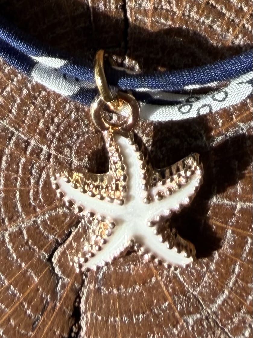 Bracelet Evesome x Le Petit Lien de Paris en Liberty de coton et acier inoxydable doré