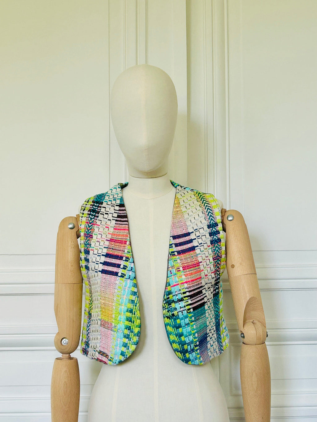 Gilet en tweed d’été fabriqué en France