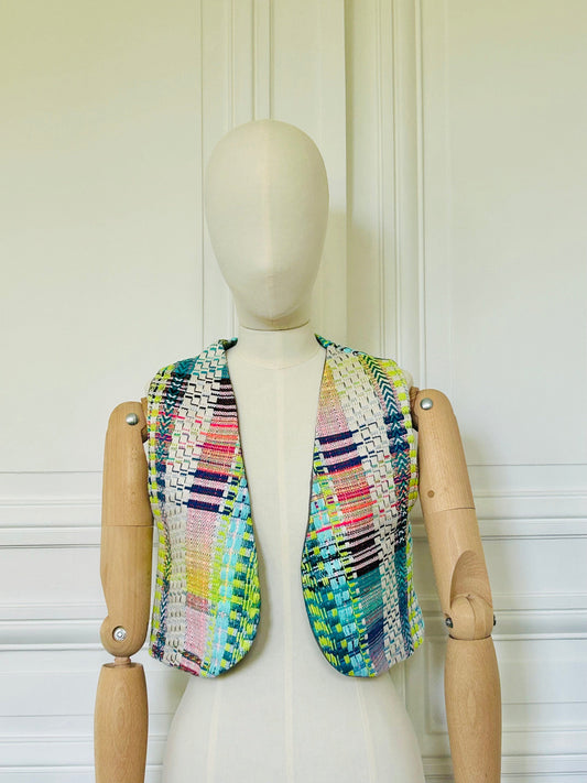 Gilet en tweed d’été fabriqué en France