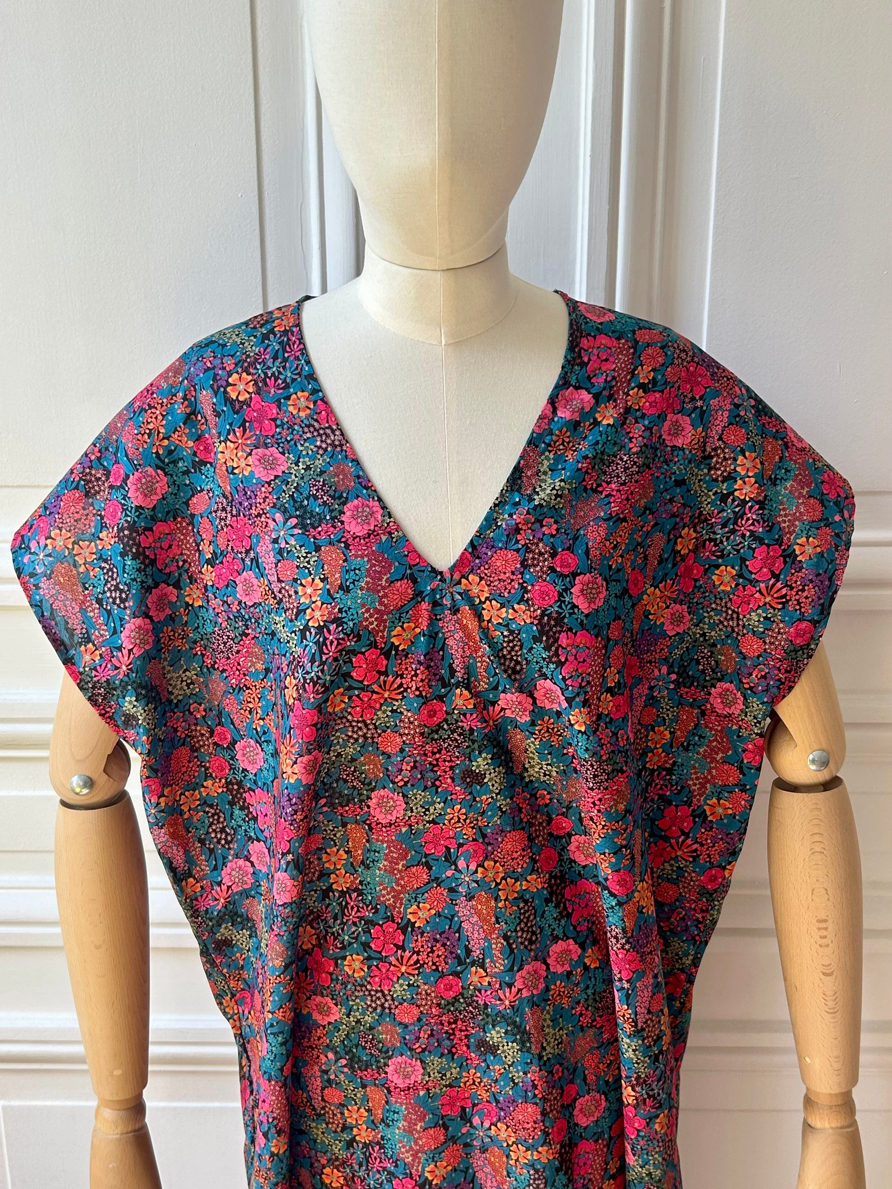 Robe en V longue fabriquée en France