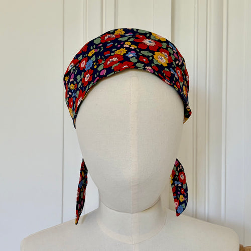 Bandeau à nouer en coton imprimé Liberty