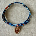 Bracelet Evesome x Le Petit Lien de Paris en Liberty de coton et acier inoxydable doré