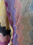 Manteau zig zag d’été multicolore