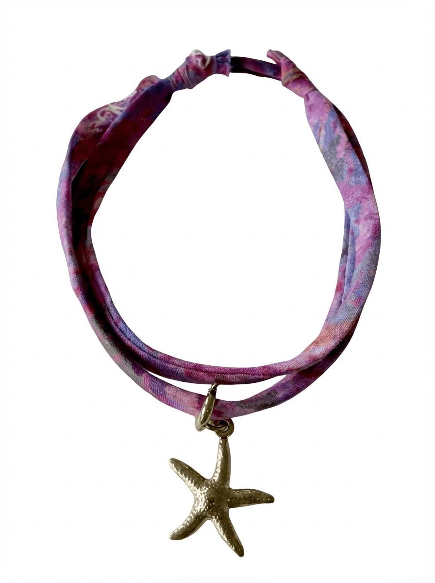 Bracelet Evesome x Le Petit Lien de Paris en Liberty de coton et acier inoxydable doré