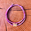 Bracelet Evesome x Le Petit Lien de Paris en Liberty de coton et acier inoxydable doré