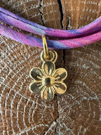 Bracelet Evesome x Le Petit Lien de Paris en Liberty de coton et acier inoxydable doré