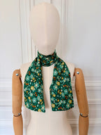 Foulard écharpe 118 x 13,5 cm en Liberty de coton doublé