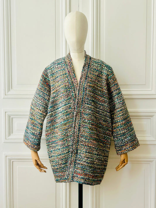 Kimono en tweed fabriqué en France