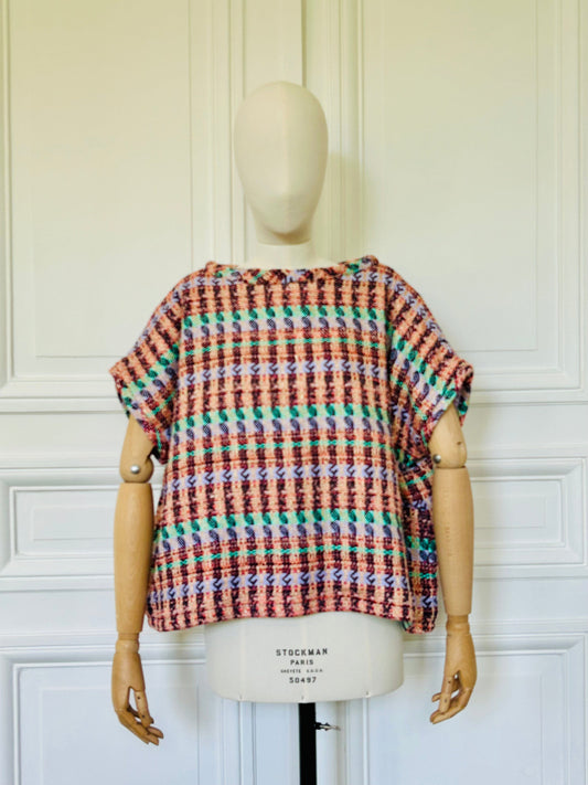 Haut en tweed fabriqué en France