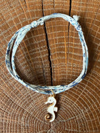 Bracelet Evesome x Le Petit Lien de Paris en Liberty de coton et acier inoxydable doré