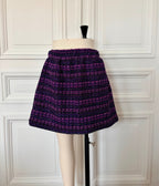 Jupe parapluie en tweed fabriquée en France