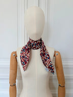 Foulard pointe 109 x 15 cm en Liberty de coton doublé
