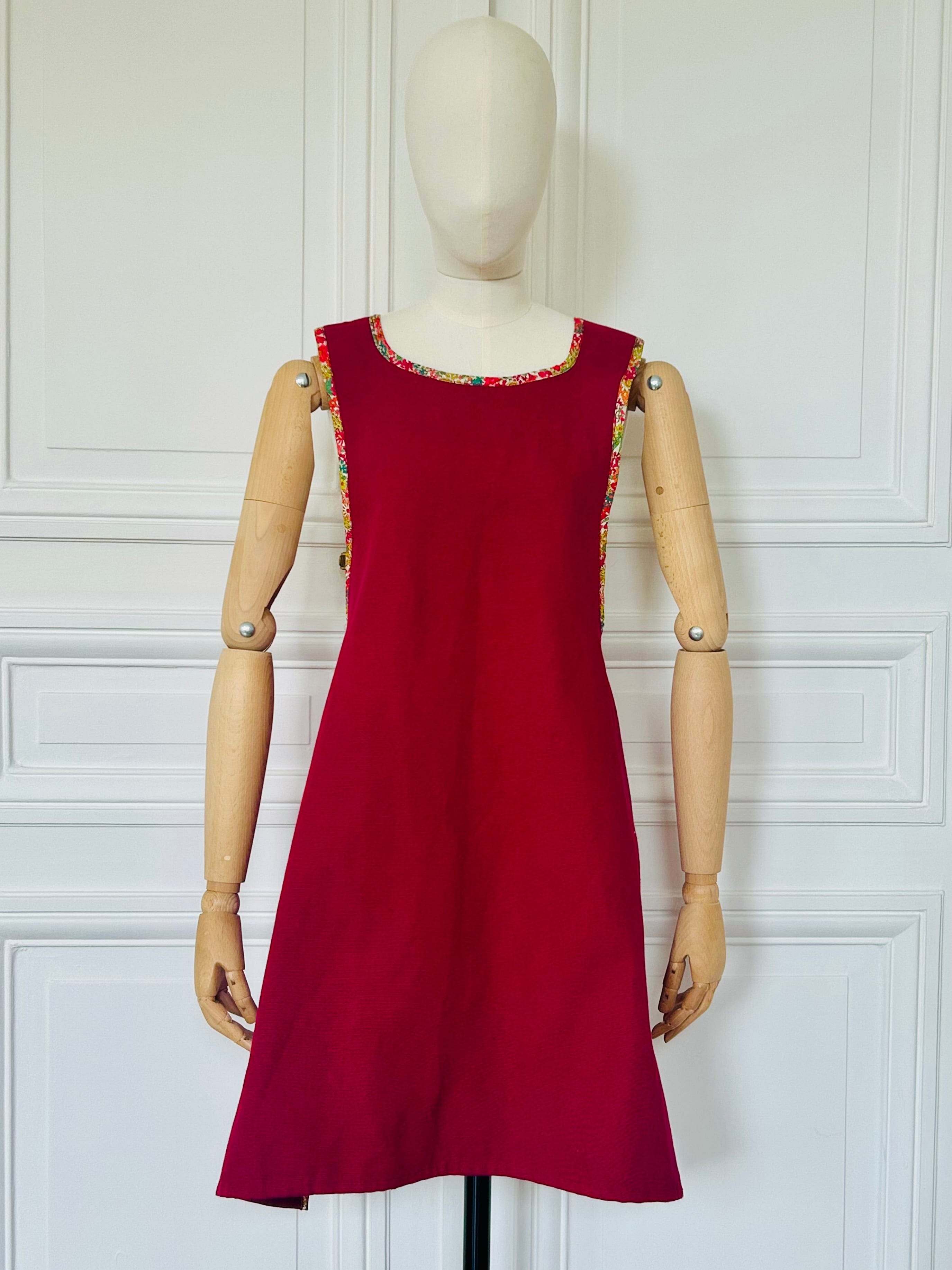 Tablier en coton et Liberty fabriqué en France