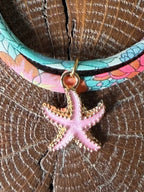 Bracelet Evesome x Le Petit Lien de Paris en Liberty de coton et acier inoxydable doré