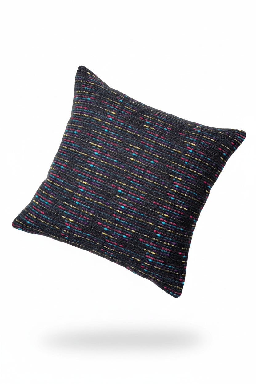 Coussin 50x50cm en tweed tissé et fabriqué en France