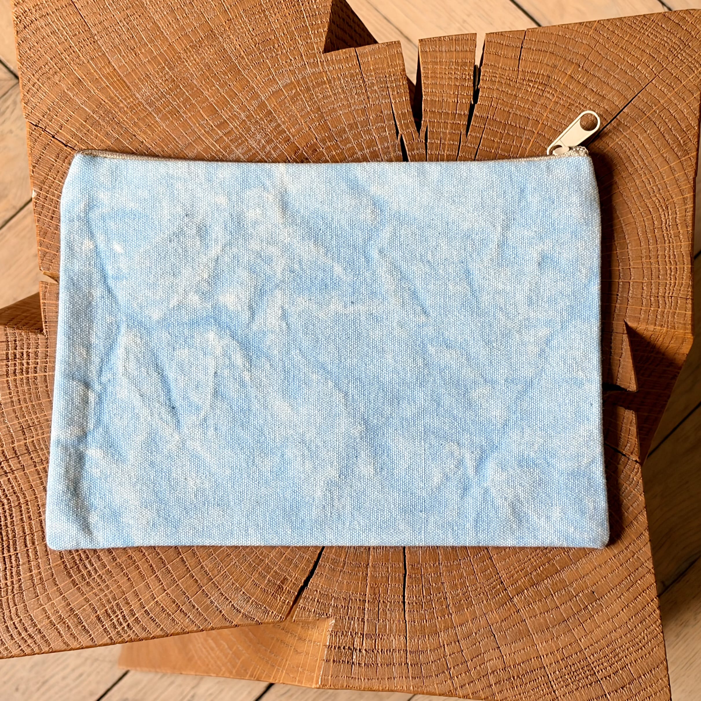 Grande pochette plate 3 poissons 22x15 cm
