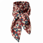 Foulard pointe 109 x 15 cm en Liberty de coton doublé