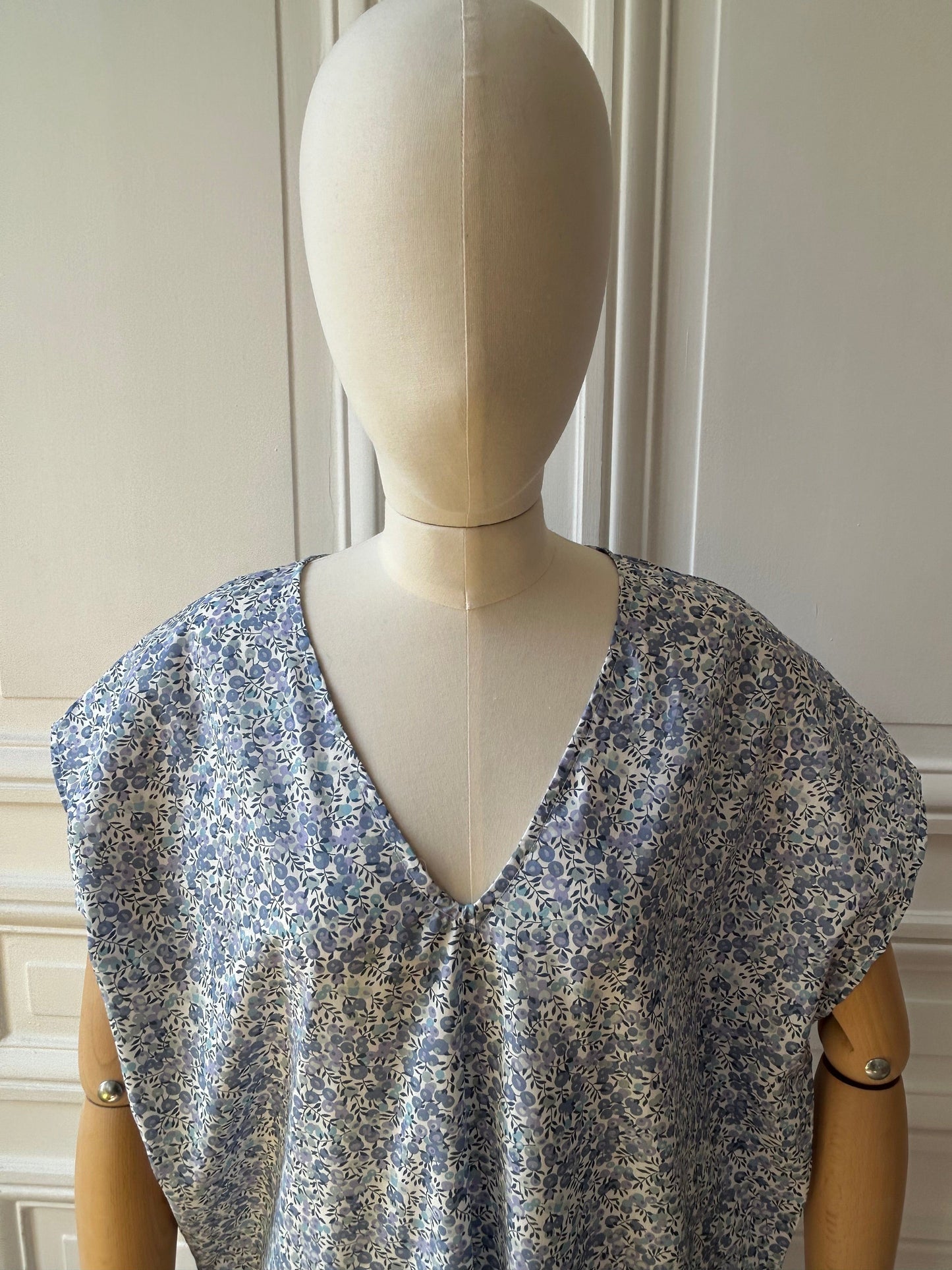 Robe en V longue fabriquée en France