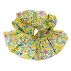 Grand col en Liberty fleuri jaune