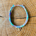 Bracelet Evesome x Le Petit Lien de Paris en Liberty de coton et acier inoxydable doré
