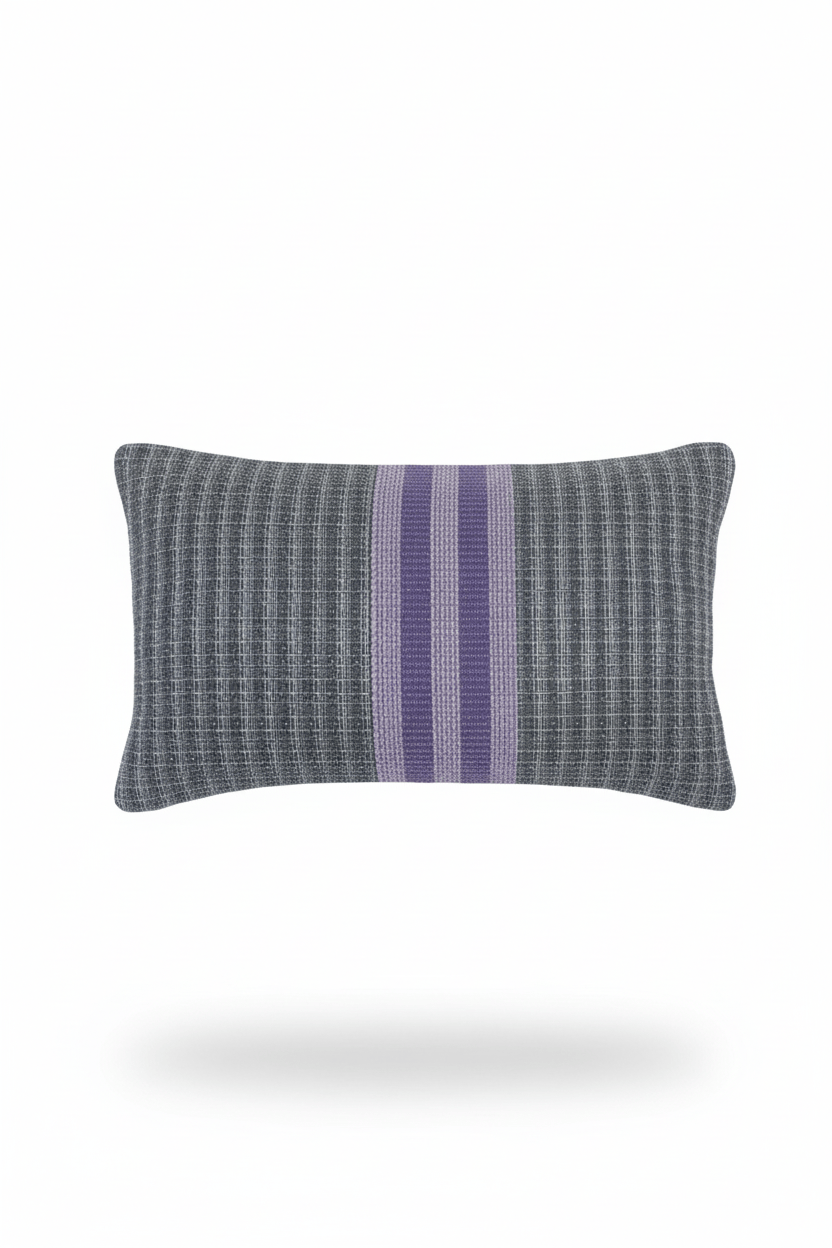 Coussin 65x40 cm en tweed tissé et fabriqué en France