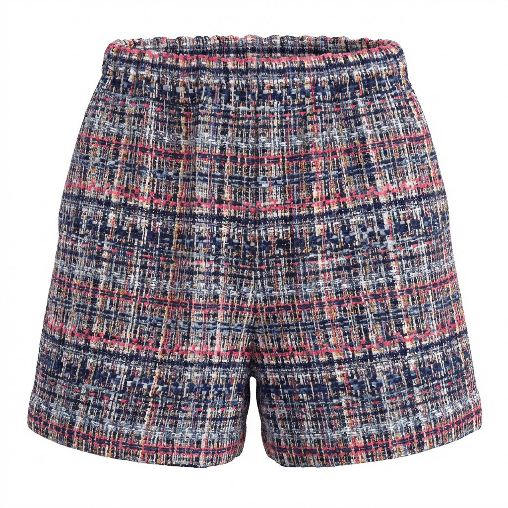 Short en tweed fabriqué en France