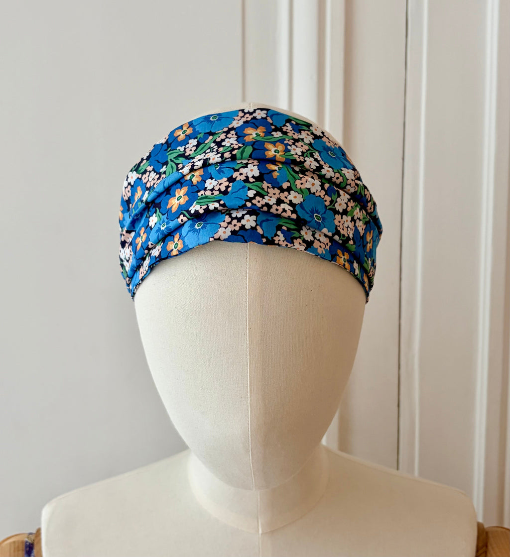 Bandeau à nouer en coton imprimé Liberty